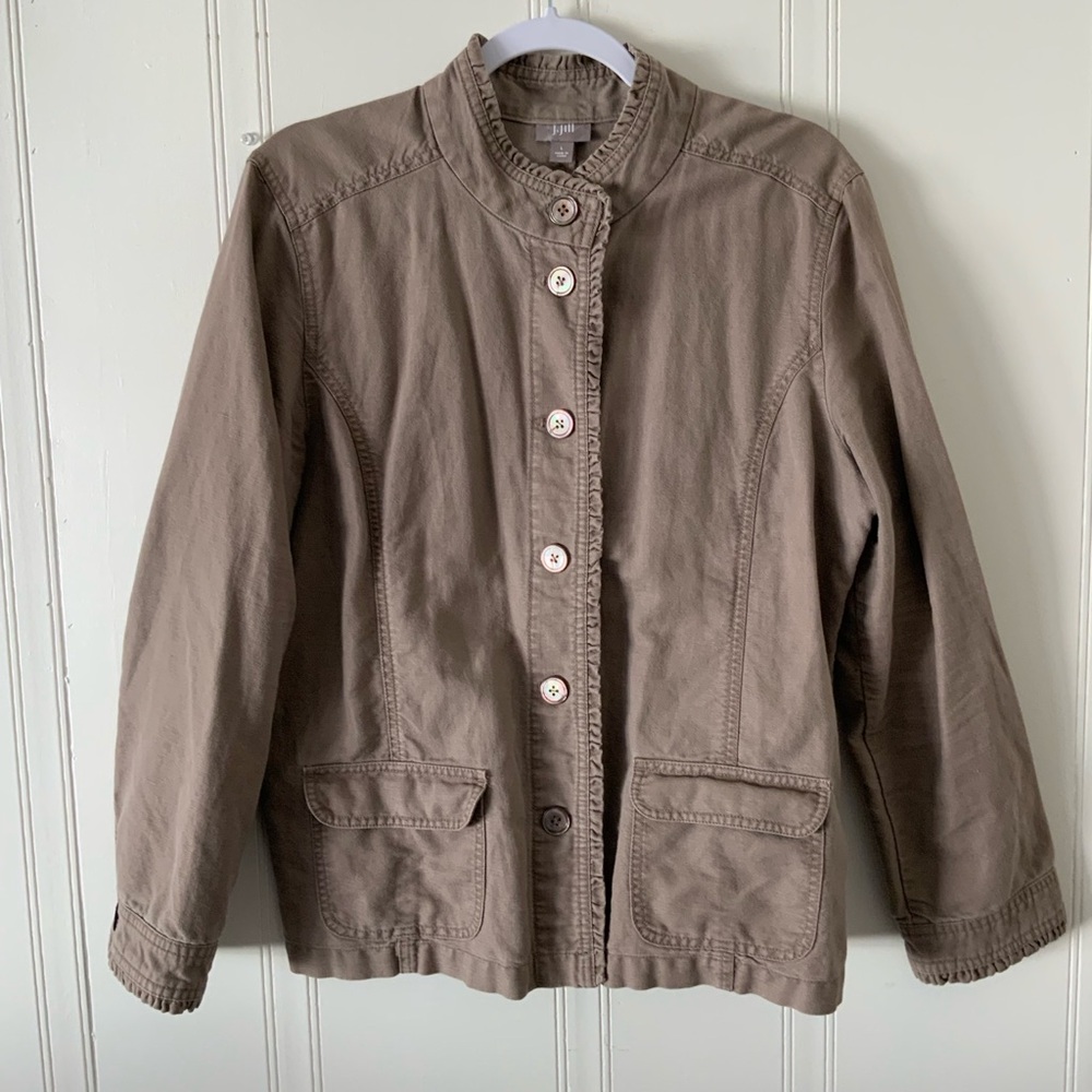 J. Jill Tan Utility Jacket